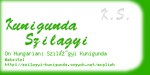 kunigunda szilagyi business card